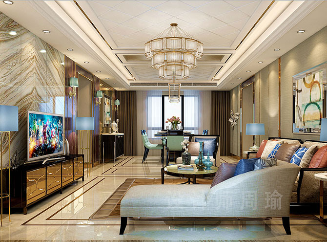 国产三极东北自拍世纪江尚三室两厅168平装修设计效果欣赏